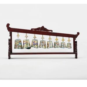 Vintage Cloisonné Chime Musical Meditation Bells Set